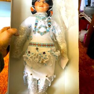 Rare vintage WMG Indian Girl  wings are Fiber Optic  17 inches tall